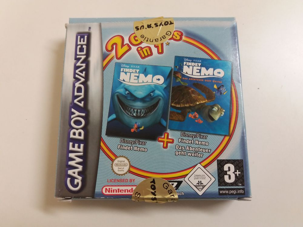 (Bild für) GBA 2 Games in 1 Findet Nemo + Das Abenteuer geht weiter NOE - zum Schließen ins Bild klicken