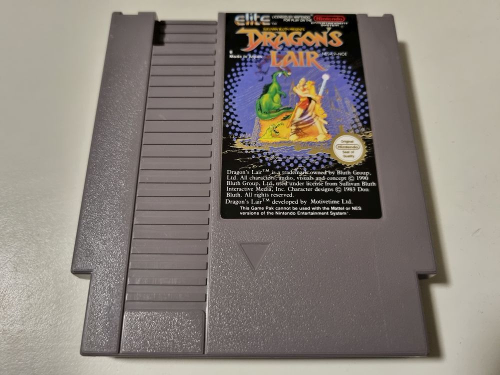 (Bild für) NES Dragon's Lair NOE - zum Schließen ins Bild klicken