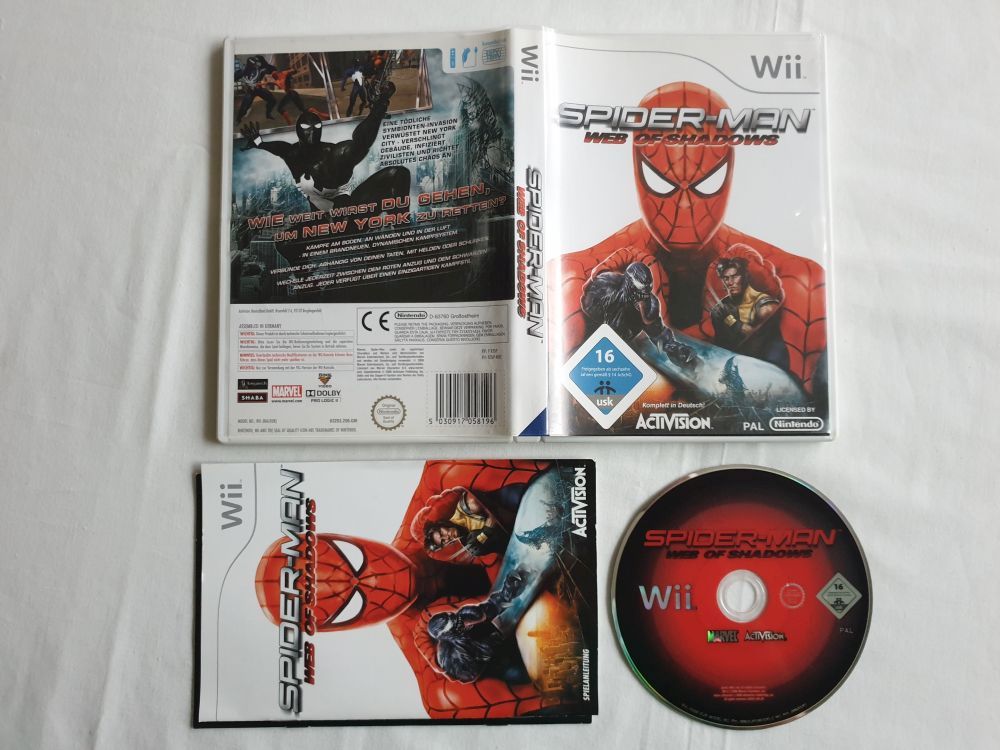 Spider-Man Web of Shadows Nintendo Wii Game – Retro Gamer Heaven