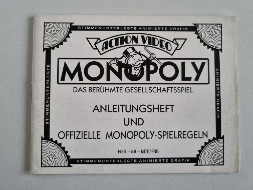 NES Monopoly NOE/FRG Manual - zum Schließen ins Bild klicken