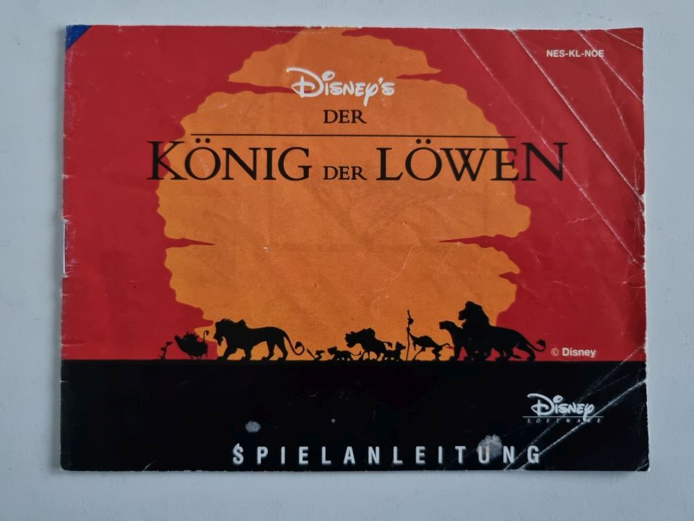 NES Der König der Löwen NOE Manual - zum Schließen ins Bild klicken