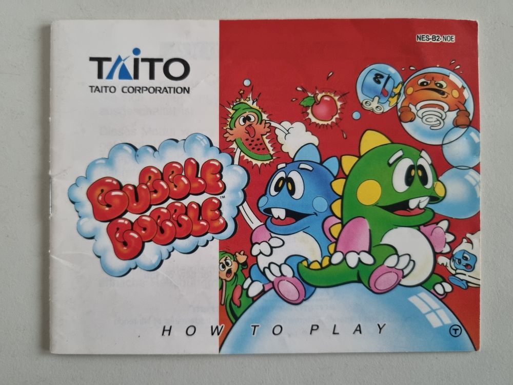 NES Bubble Bobble NOE Manual - zum Schließen ins Bild klicken