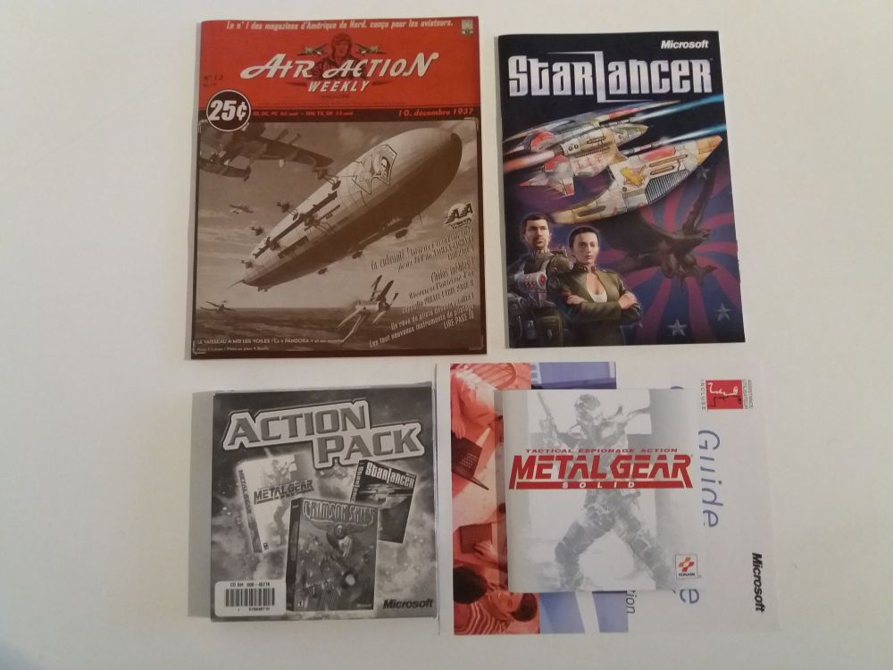 Metal Gear top Solid, Crimson Skies and Starlancer PC Games (Microsoft Action Pack)!