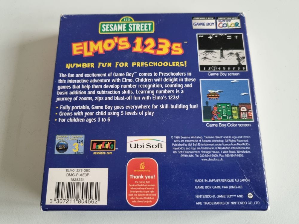 GBC Sesame Street Elmo's 123s EUR - Click Image to Close