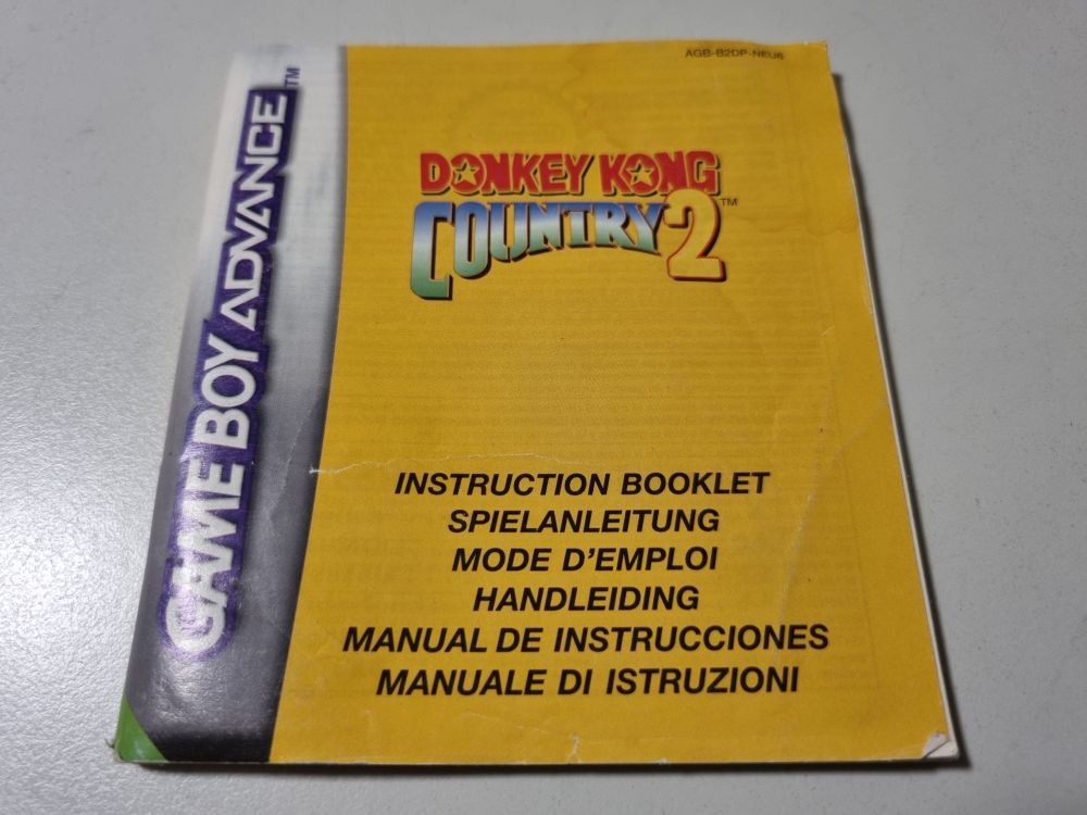 GBA Donkey Kong Country 2 NEU6 Manual - zum Schließen ins Bild klicken