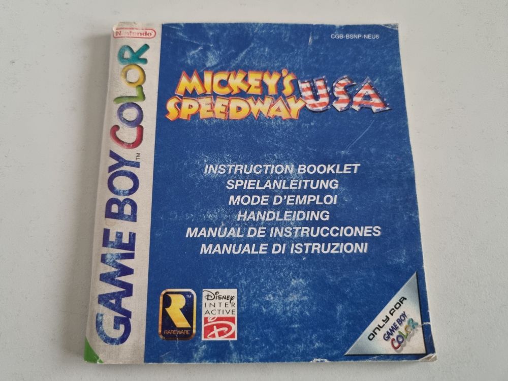 (Bild für) GBC Mickey's Speedway USA NEU6 Anleitung - zum Schließen ins Bild klicken