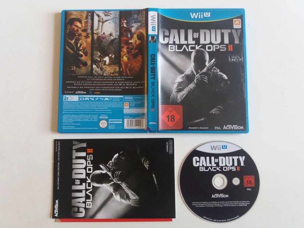 Wii U Call Of Duty Black Ops Ii Ger 9 99 Retrogamecollectorheaven English Version