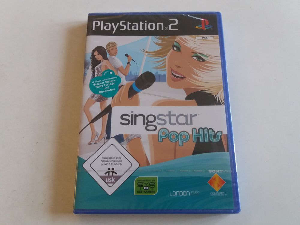 PS2 Singstar Pop Hits - zum Schließen ins Bild klicken