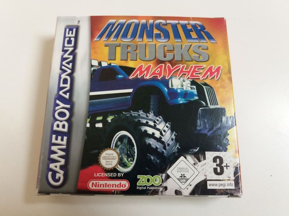 (Bild für) GBA Monster Trucks Mayhem EUR - zum Schließen ins Bild klicken