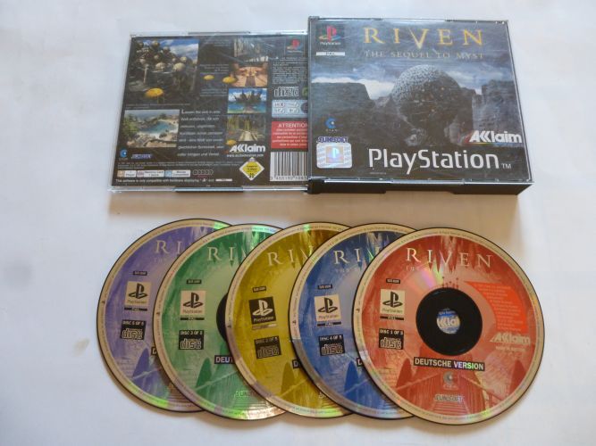 (Bild für) PS1 Riven The Sequel to Myst - zum Schließen ins Bild klicken