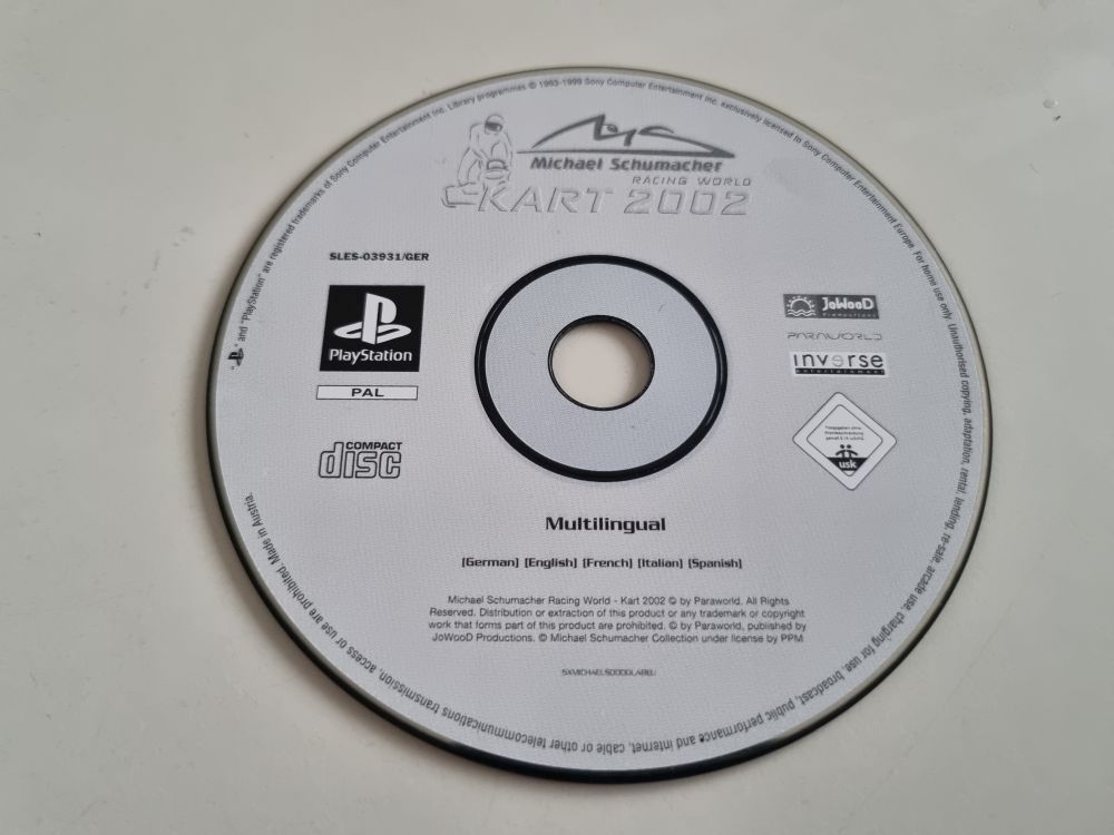 (Bild für) PS1 Michael Schumacher Racing World - Kart 2002 - zum Schließen ins Bild klicken