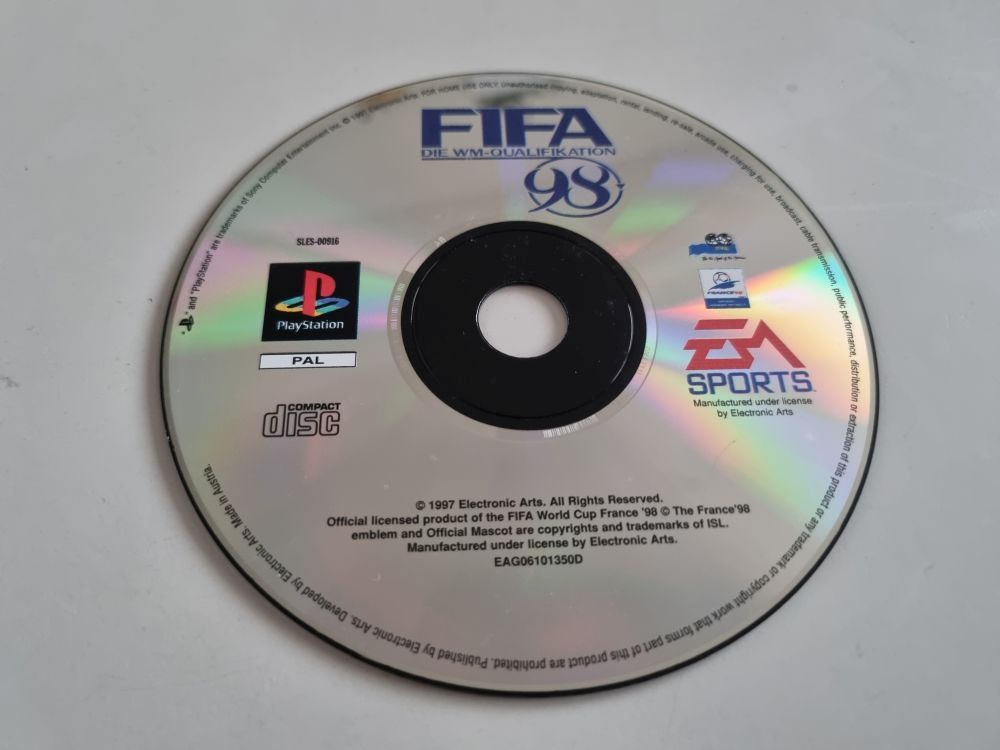 (Bild für) PS1 Fifa 98 - Die WM-Qualifikation - zum Schließen ins Bild klicken