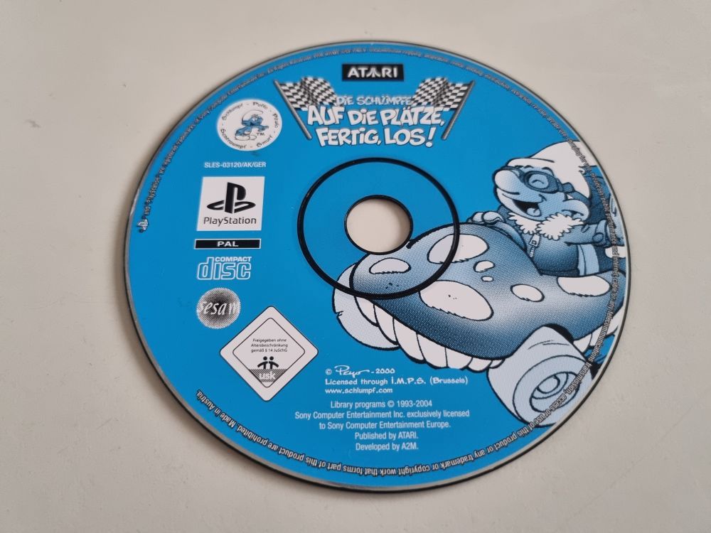 (Bild für) PS1 Die Schlümpfe - Auf die Plätze, fertig, los! - zum Schließen ins Bild klicken