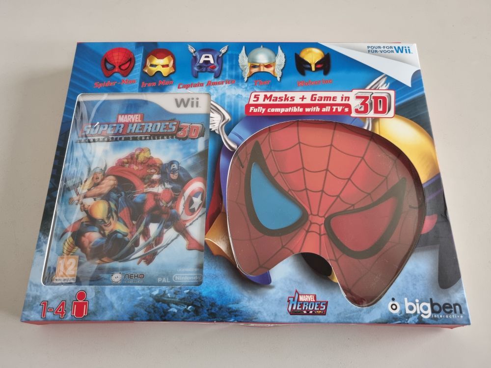 (Bild für) Wii Marvel Super Heroes 3D + 5 Masks - zum Schließen ins Bild klicken