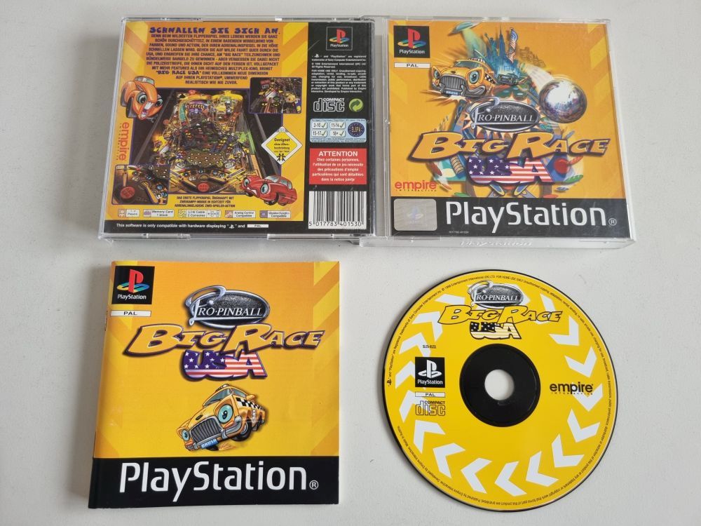 (Bild für) PS1 Pro Pinball - Big Race USA - zum Schließen ins Bild klicken
