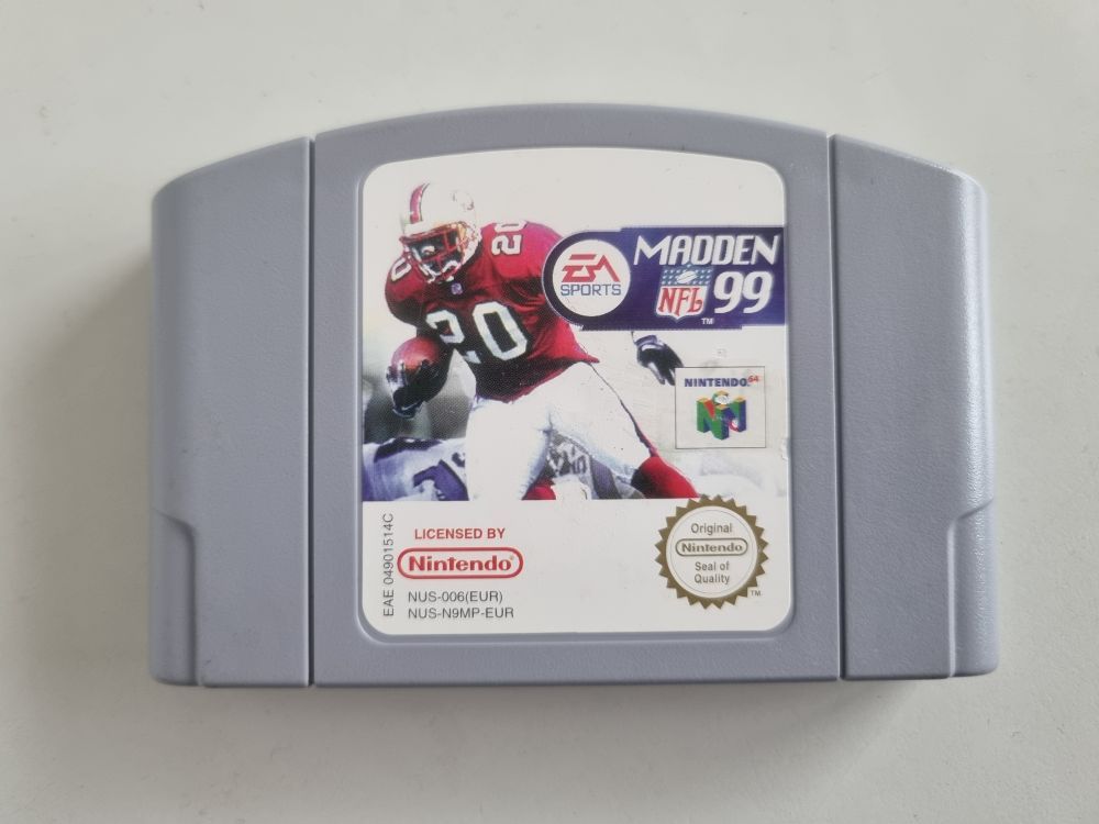 (Bild für) N64 Madden NFL 99 EUR - zum Schließen ins Bild klicken