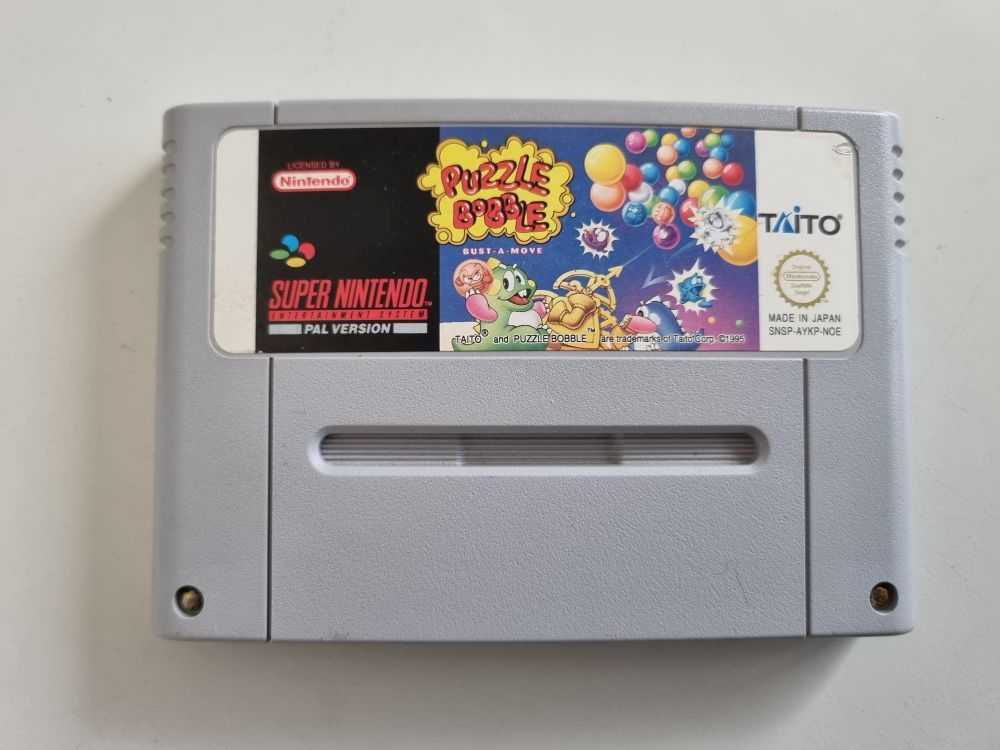 (Bild für) SNES Puzzle Bobble - Bust-A-Move NOE - zum Schließen ins Bild klicken