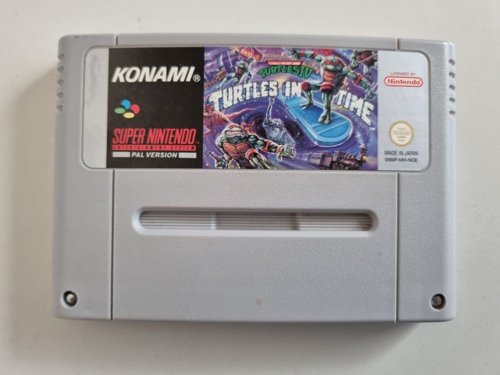 (Bild für) SNES Teenage Mutant Hero Turtles IV - Turtles in Time NOE - zum Schließen ins Bild klicken