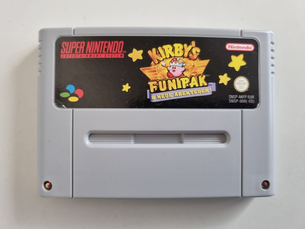 (Bild für) SNES Kirby's Fun Pak EUR - zum Schließen ins Bild klicken
