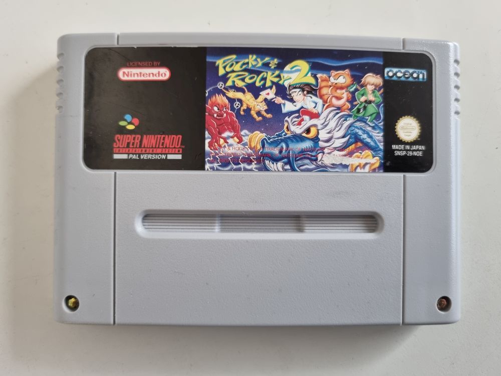 (Bild für) SNES Pocky & Rocky 2 NOE - zum Schließen ins Bild klicken
