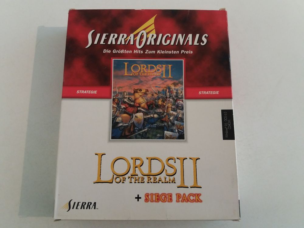 Pc Lords Of The Realm Ii Siege Pack 19 99 Retrogamecollectorheaven Deutsche Version