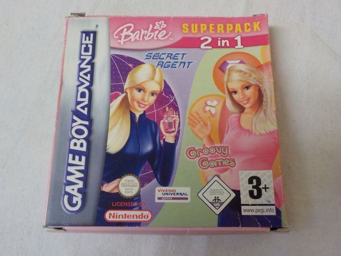 GBA Barbie Superpack Secret Agent & Groovy Games EUR - zum Schließen ins Bild klicken