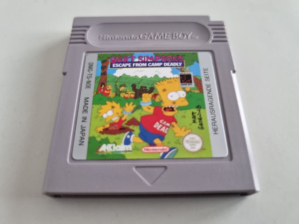 (Bild für) GB Bart Simpson's Escape from Camp Deadly NOE - zum Schließen ins Bild klicken