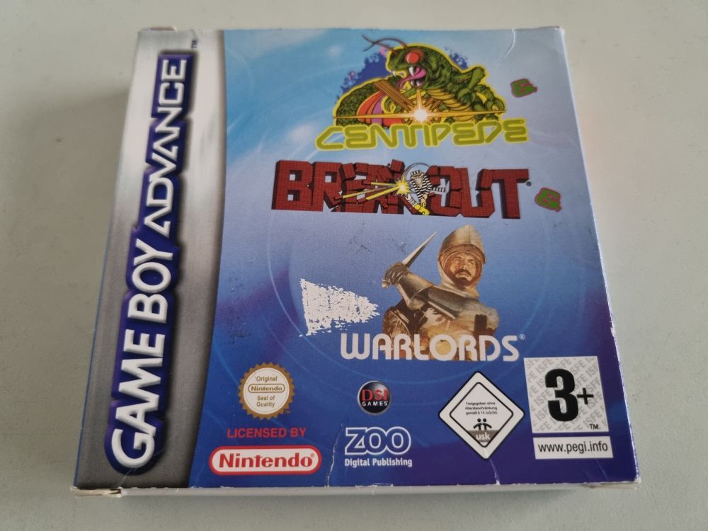 GBA Centipede / Breakout / Warlords EUR - Click Image to Close