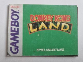 GB Donkey Kong Land NOE Manual