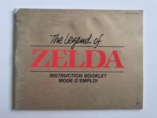 NES The Legend of Zelda CAN Manual