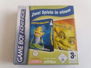 GBA Zwei Spiele in einem Große Haie-Kleine Fische + Shrek 2 NOE