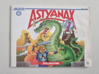 NES Astyanax NOE Manual