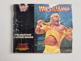 NES WWF Wrestlemania FRG Manual