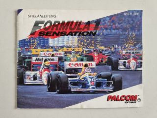 NES Formula 1 Sensation NOE Manual