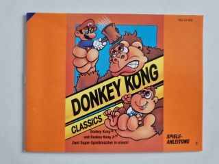 NES Donkey Kong Classics NOE Manual