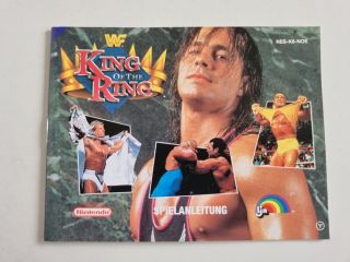 NES WWF King of the Ring NOE Manual