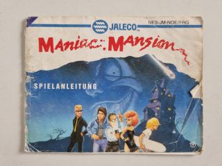 NES Maniac Mansion NOE/FRG Manual