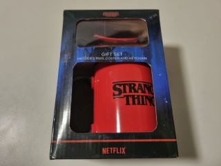 Stranger Things Gift Set - Mug, Coster, Keychain