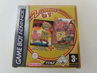 GBA 2 Games in 1 Spongebob Film + Fotofieber NOE