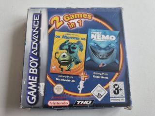 GBA 2 Games in 1 Monster AG + Findet Nemo NOE