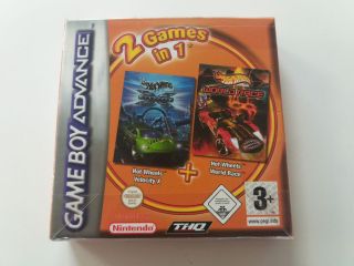 GBA 2 Games in 1 Hot Wheels Velocity + World Race NOE