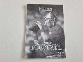 GG Joe Montana Football Manual