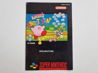 SNES Kirby's Ghost Trap NOE Manual