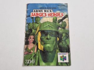 N64 Army Men - Sarge's Heroes EUR Manual