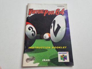 N64 Virtual Pool 64 EUR Manual