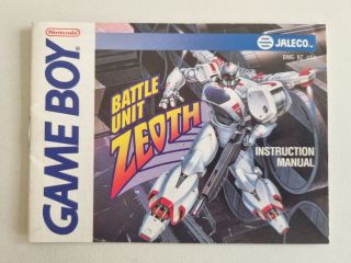 GB Battle Unit Zeoth USA Manual