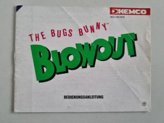 NES The Bugs Bunny Blowout NOE Manual