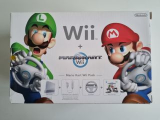 Wii Console White - Mario Kart Wii Pack