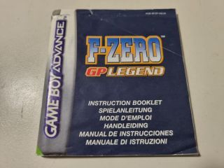 GBA F-Zero - GP Legend NEU6 Manual