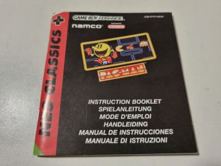 GBA NES Classics - Pac-Man NEU6 Manual